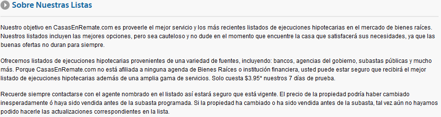 Sobre nuestras Listas