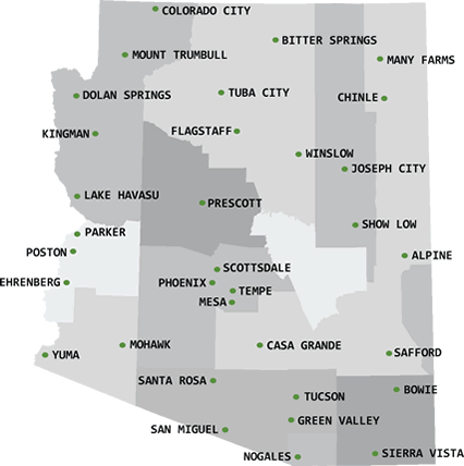 Arizona map