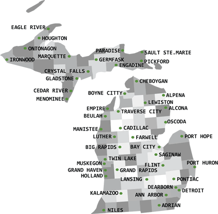 Michigan map