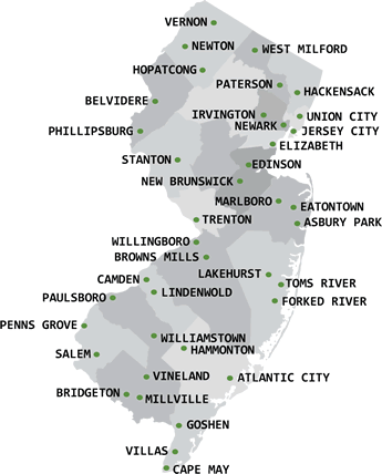 New Jersey map